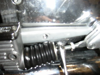 Extending the rear brake push rod